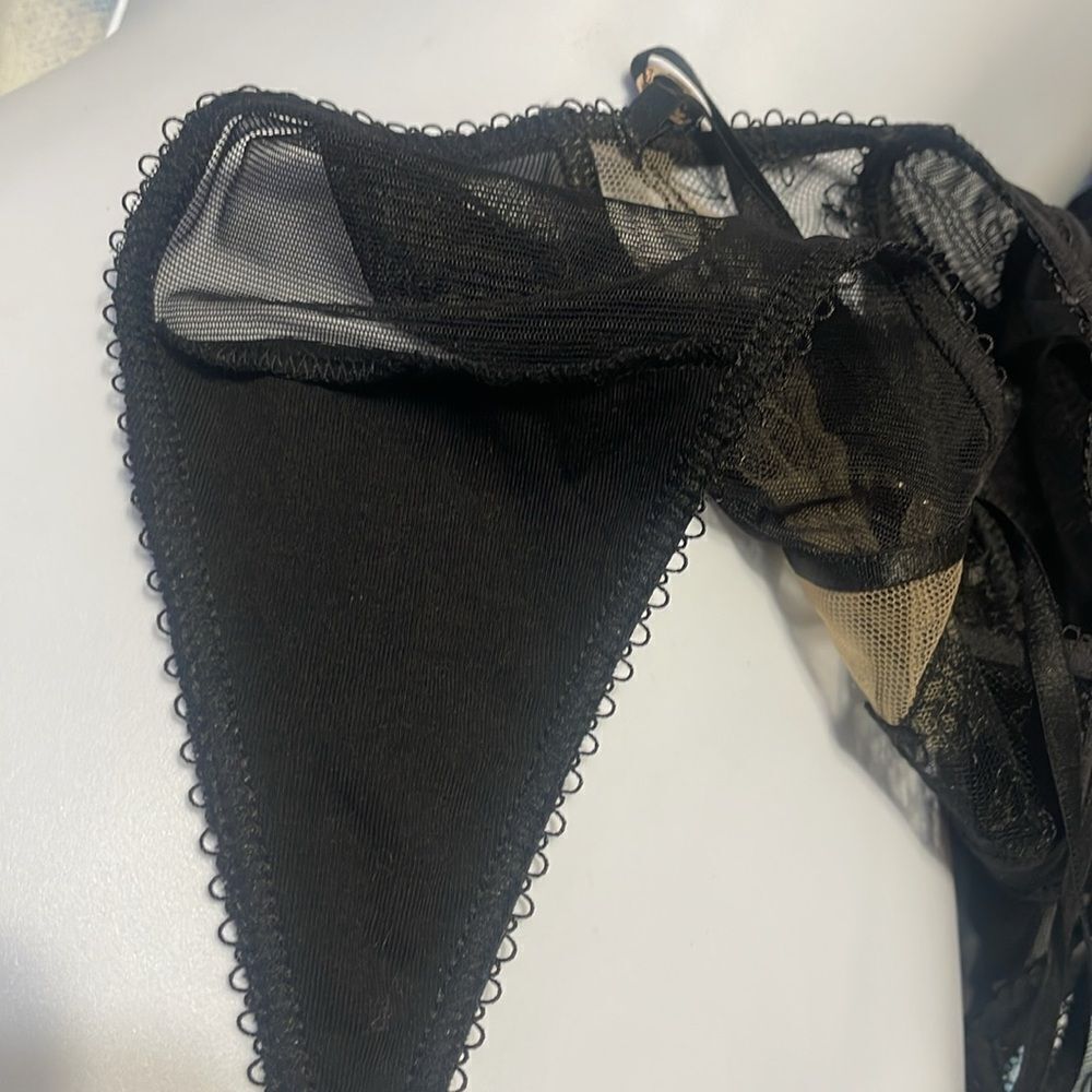 Honey Birdette Emma Bodysuit One Piece Black Size XS - Picture 10 of 13
